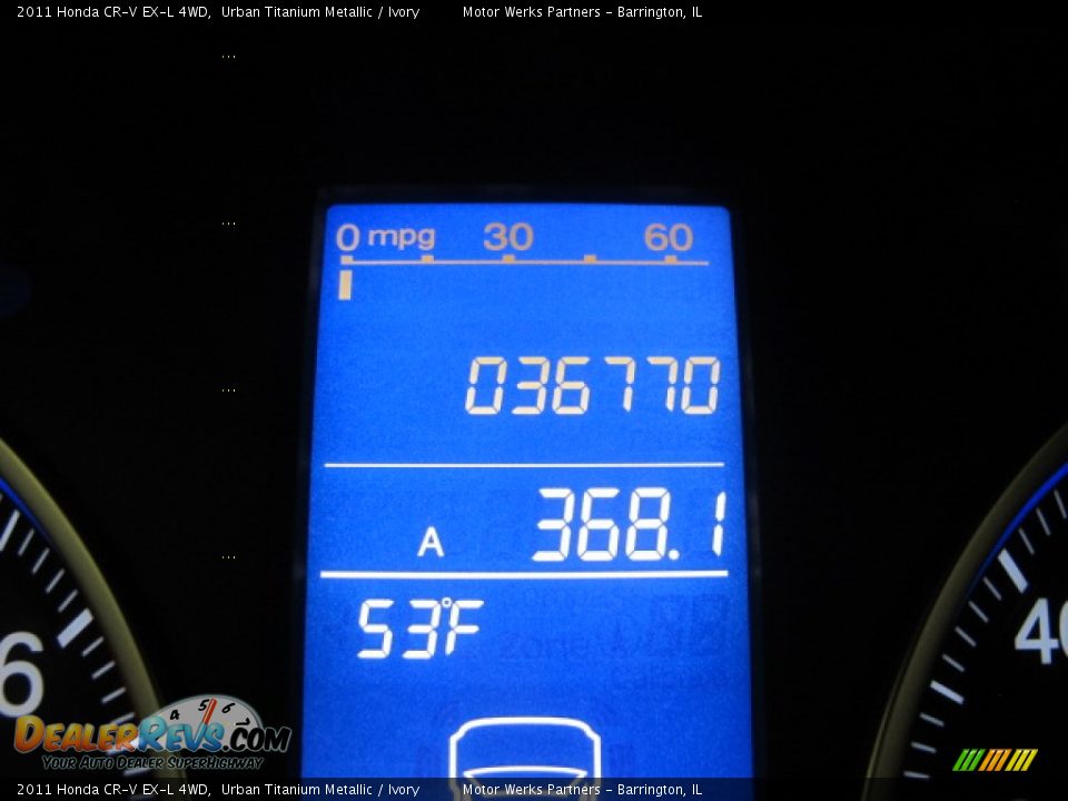 2011 Honda CR-V EX-L 4WD Urban Titanium Metallic / Ivory Photo #27