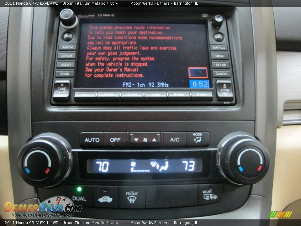 2011 Honda CR-V EX-L 4WD Urban Titanium Metallic / Ivory Photo #28