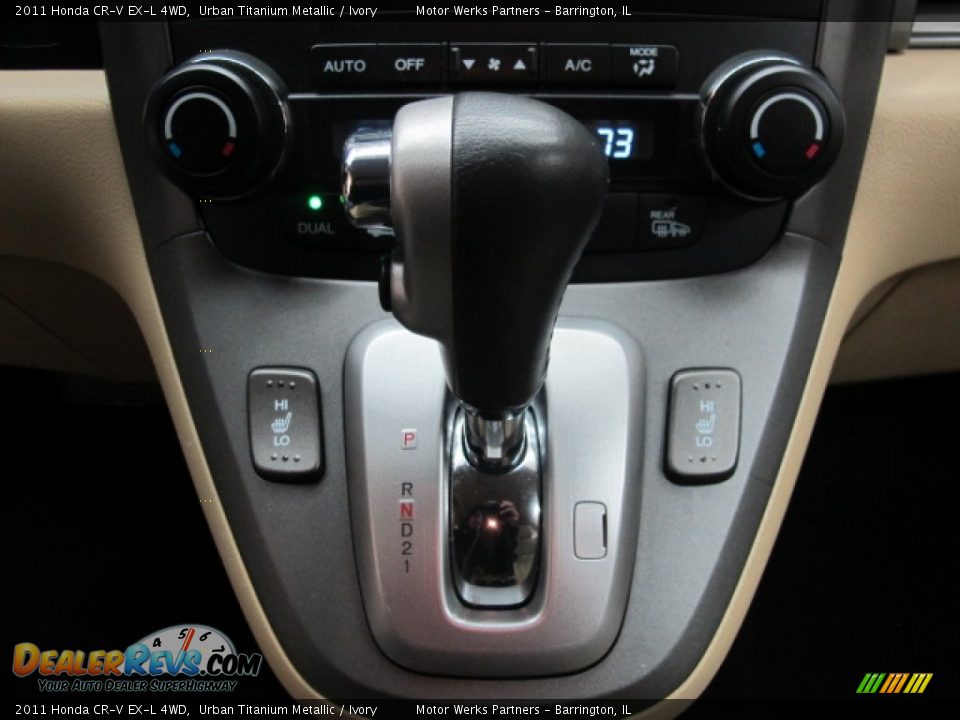2011 Honda CR-V EX-L 4WD Urban Titanium Metallic / Ivory Photo #30