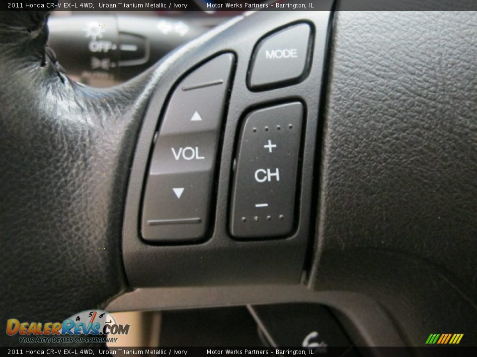 2011 Honda CR-V EX-L 4WD Urban Titanium Metallic / Ivory Photo #33