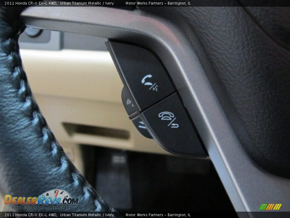 2011 Honda CR-V EX-L 4WD Urban Titanium Metallic / Ivory Photo #34