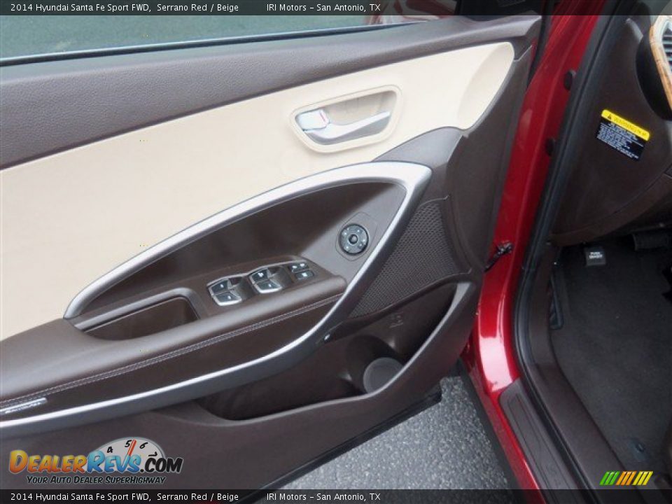 2014 Hyundai Santa Fe Sport FWD Serrano Red / Beige Photo #5