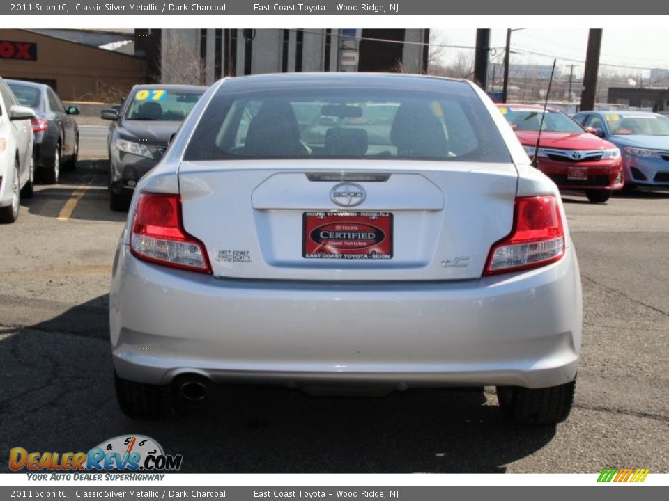 2011 Scion tC Classic Silver Metallic / Dark Charcoal Photo #5