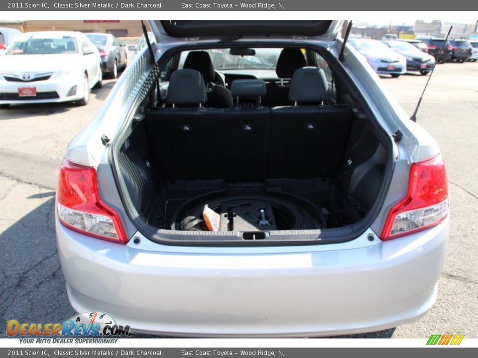 2011 Scion tC Classic Silver Metallic / Dark Charcoal Photo #15