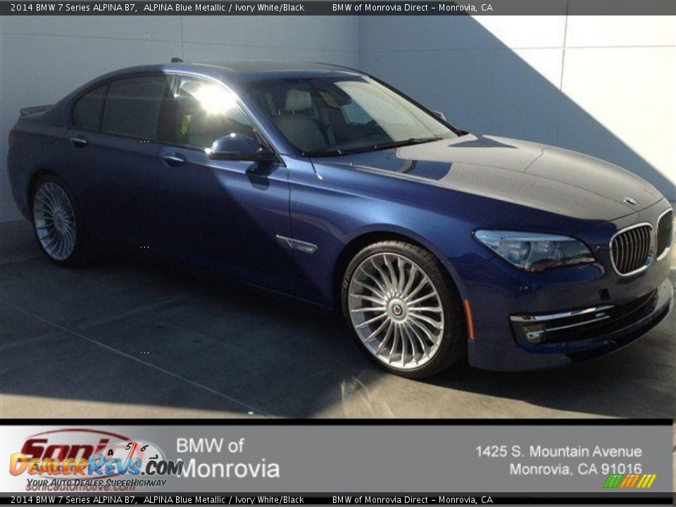 2014 BMW 7 Series ALPINA B7 ALPINA Blue Metallic / Ivory White/Black Photo #1