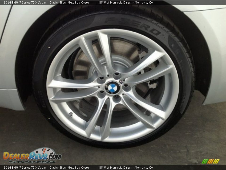 2014 BMW 7 Series 750i Sedan Glacier Silver Metallic / Oyster Photo #4