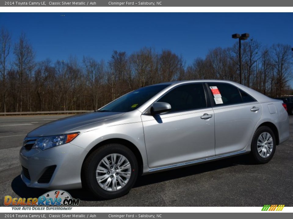 2014 Toyota Camry LE Classic Silver Metallic / Ash Photo #3