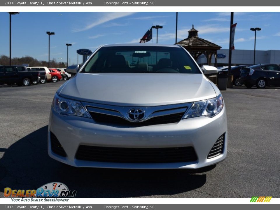 2014 Toyota Camry LE Classic Silver Metallic / Ash Photo #4