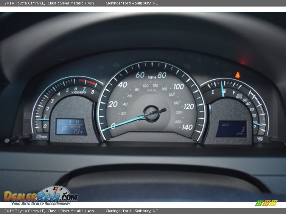 2014 Toyota Camry LE Classic Silver Metallic / Ash Photo #21