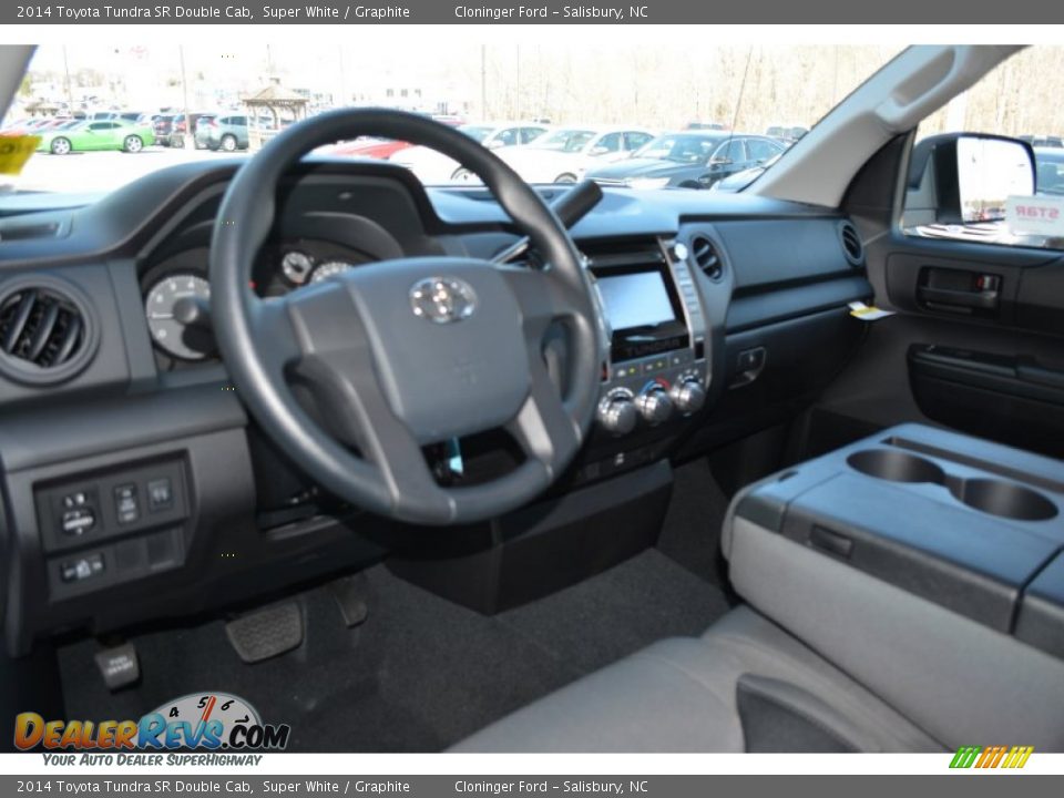 2014 Toyota Tundra SR Double Cab Super White / Graphite Photo #7