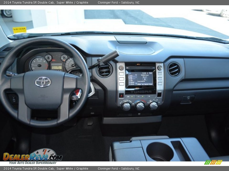 2014 Toyota Tundra SR Double Cab Super White / Graphite Photo #11