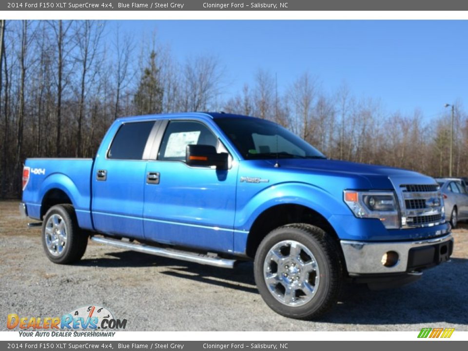 2014 Ford F150 XLT SuperCrew 4x4 Blue Flame / Steel Grey Photo #1