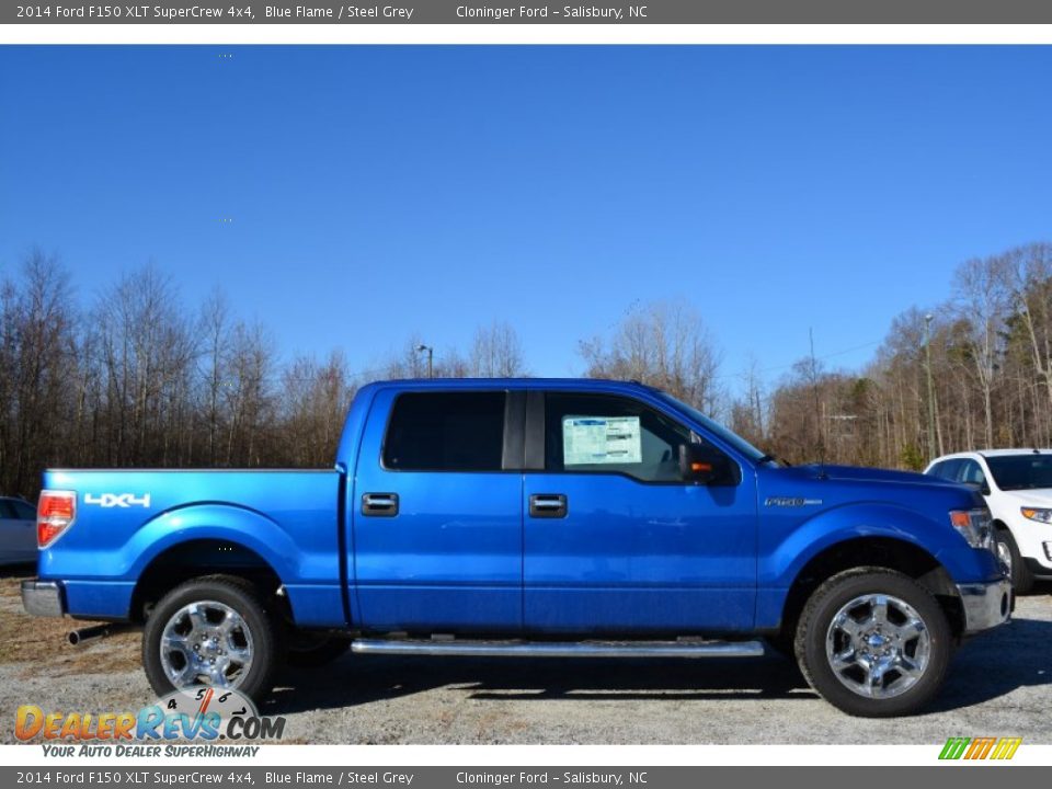 Blue Flame 2014 Ford F150 XLT SuperCrew 4x4 Photo #2