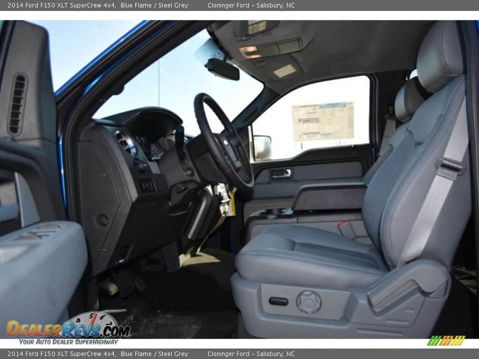 2014 Ford F150 XLT SuperCrew 4x4 Blue Flame / Steel Grey Photo #6