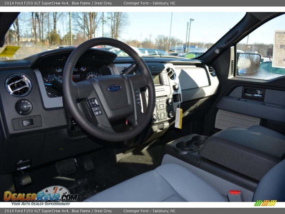 2014 Ford F150 XLT SuperCrew 4x4 Blue Flame / Steel Grey Photo #7