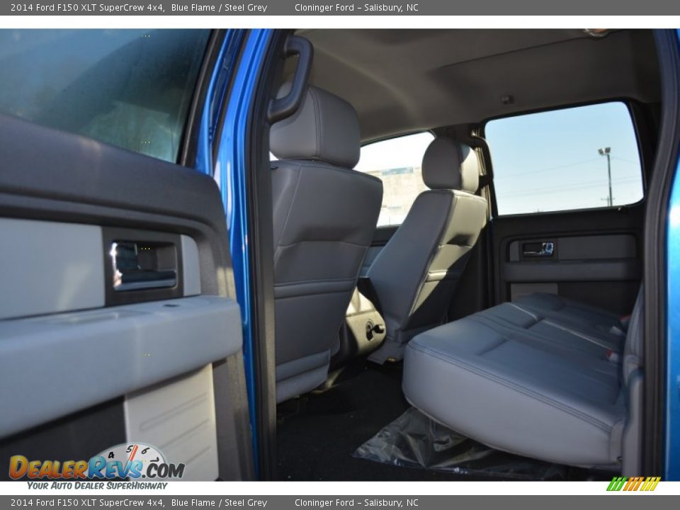 2014 Ford F150 XLT SuperCrew 4x4 Blue Flame / Steel Grey Photo #8