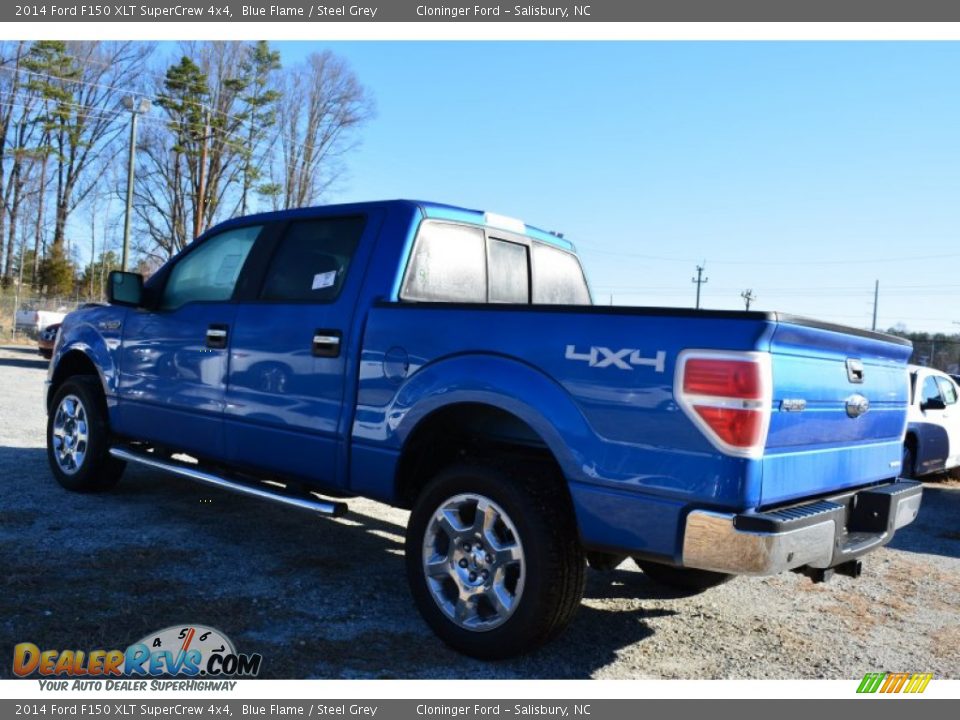 2014 Ford F150 XLT SuperCrew 4x4 Blue Flame / Steel Grey Photo #25