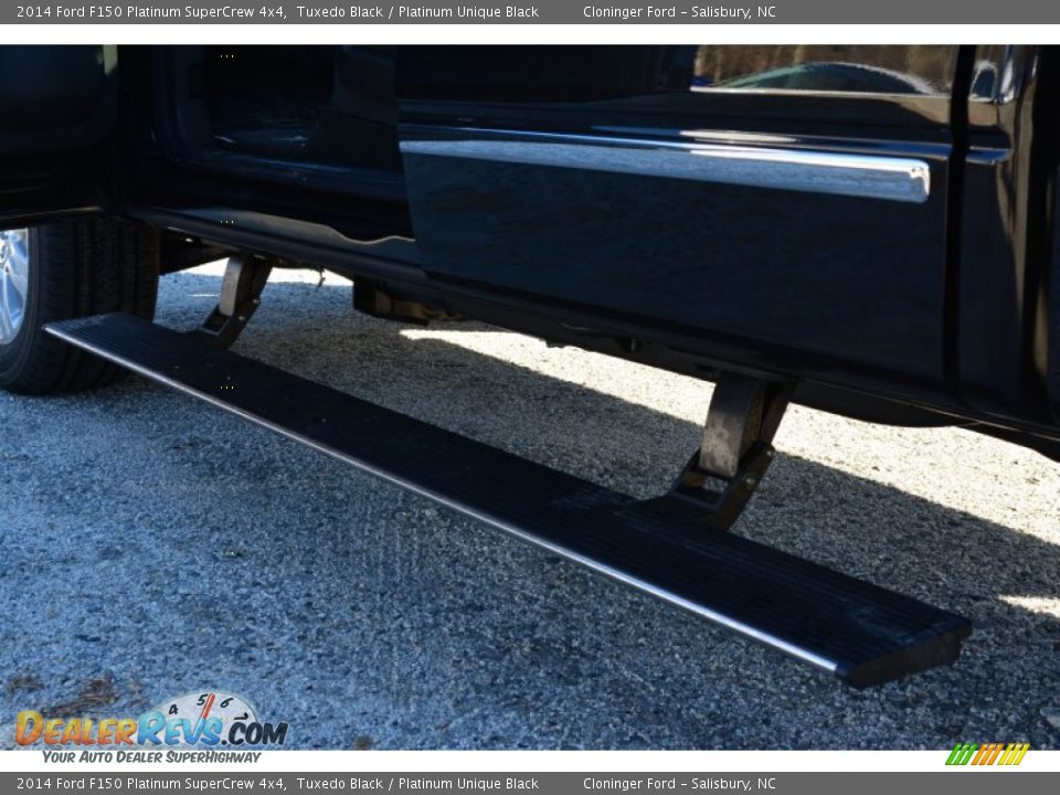 2014 Ford F150 Platinum SuperCrew 4x4 Tuxedo Black / Platinum Unique Black Photo #12