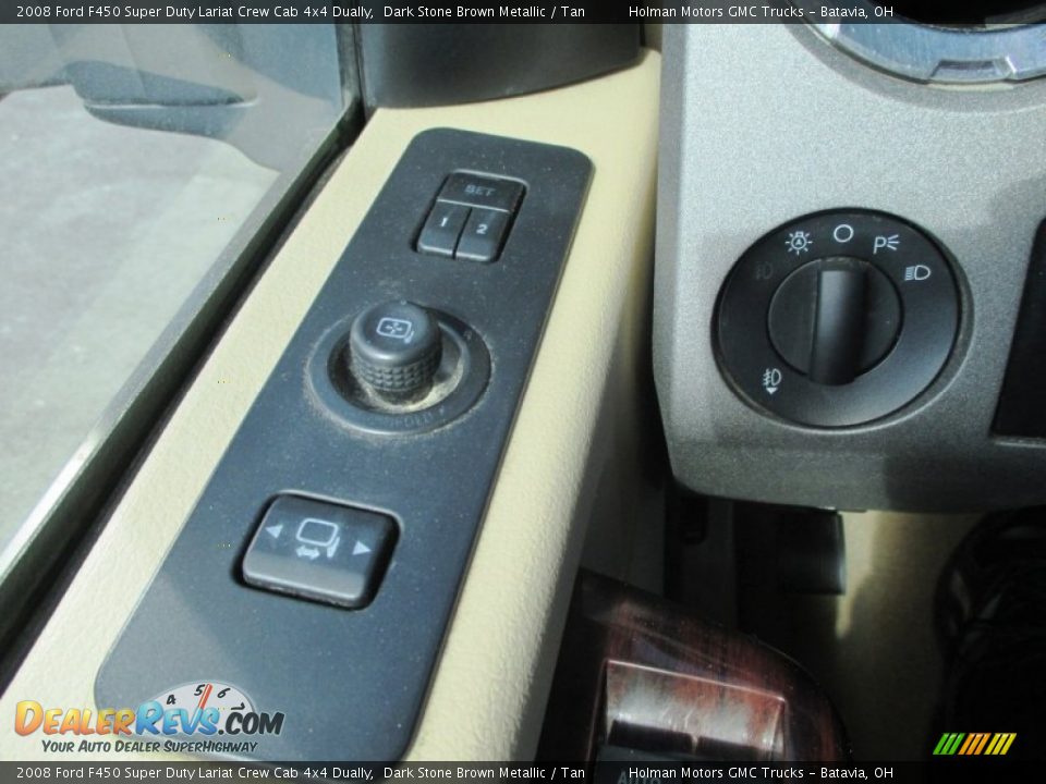 2008 Ford F450 Super Duty Lariat Crew Cab 4x4 Dually Dark Stone Brown Metallic / Tan Photo #21