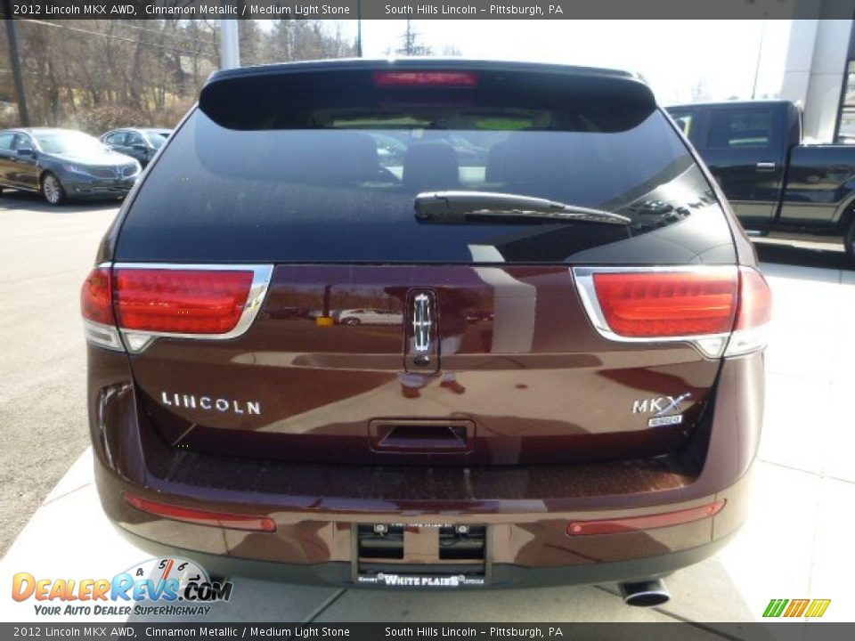 2012 Lincoln MKX AWD Cinnamon Metallic / Medium Light Stone Photo #4