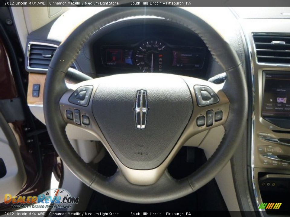 2012 Lincoln MKX AWD Cinnamon Metallic / Medium Light Stone Photo #21