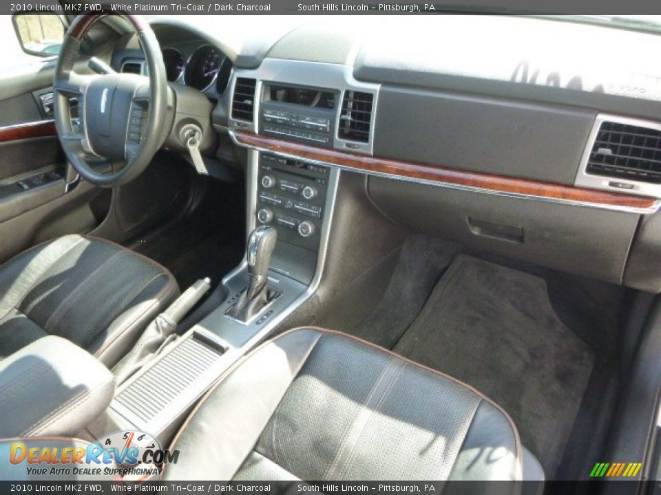 2010 Lincoln MKZ FWD White Platinum Tri-Coat / Dark Charcoal Photo #11