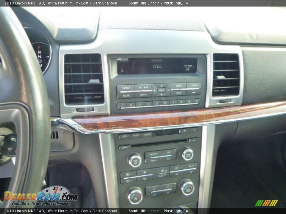 2010 Lincoln MKZ FWD White Platinum Tri-Coat / Dark Charcoal Photo #23