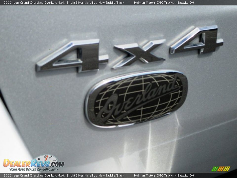 2011 Jeep Grand Cherokee Overland 4x4 Bright Silver Metallic / New Saddle/Black Photo #32