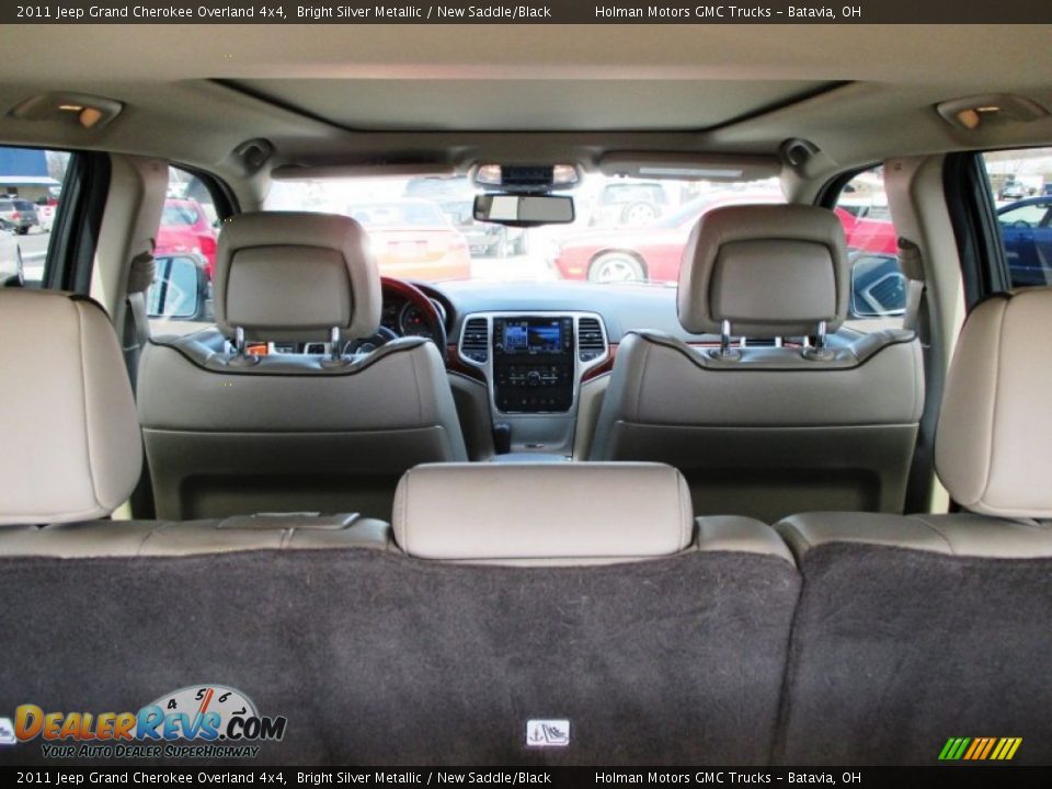 2011 Jeep Grand Cherokee Overland 4x4 Bright Silver Metallic / New Saddle/Black Photo #34