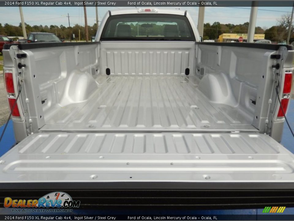 2014 Ford F150 XL Regular Cab 4x4 Ingot Silver / Steel Grey Photo #4