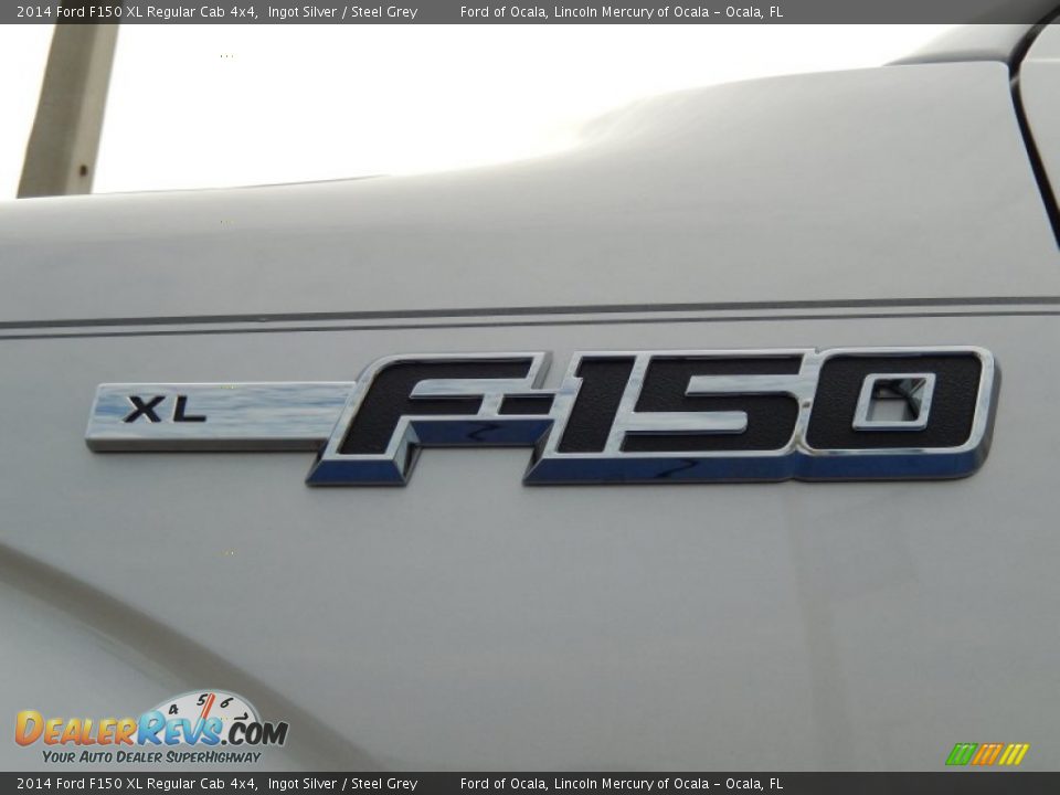 2014 Ford F150 XL Regular Cab 4x4 Ingot Silver / Steel Grey Photo #5