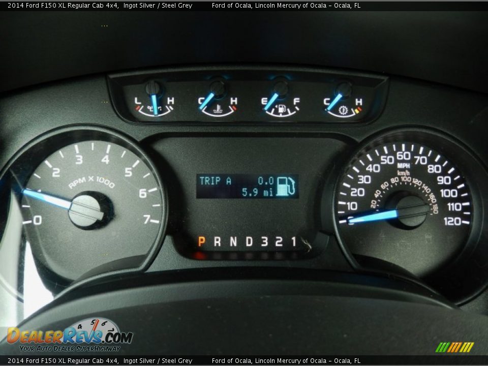 2014 Ford F150 XL Regular Cab 4x4 Ingot Silver / Steel Grey Photo #8