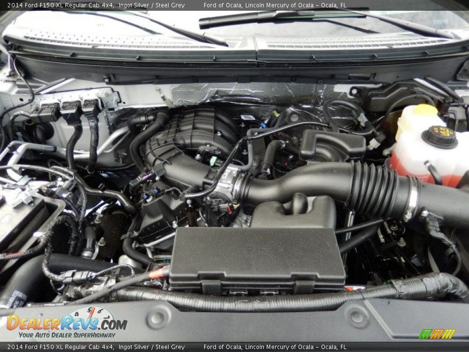 2014 Ford F150 XL Regular Cab 4x4 Ingot Silver / Steel Grey Photo #10
