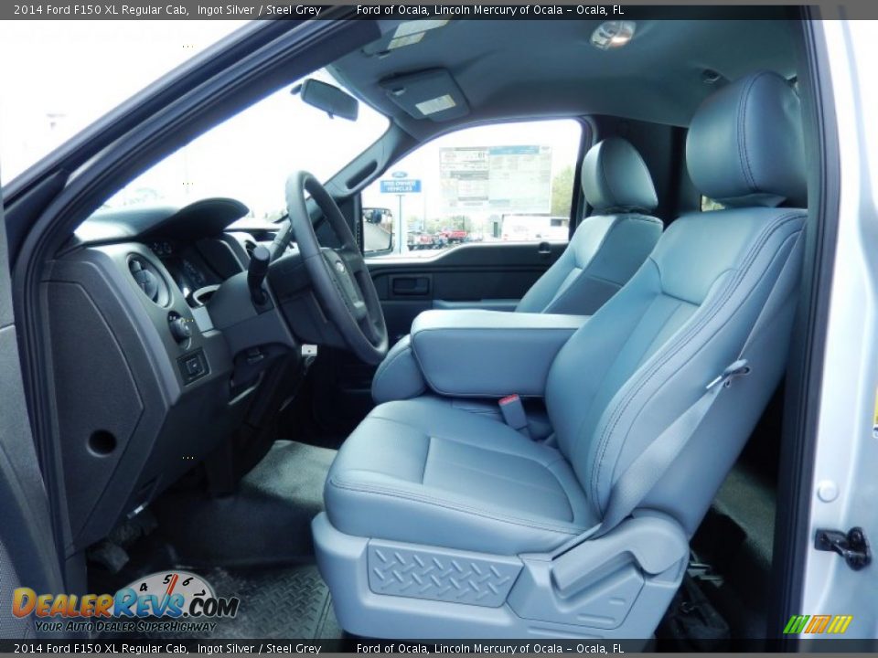 2014 Ford F150 XL Regular Cab Ingot Silver / Steel Grey Photo #6