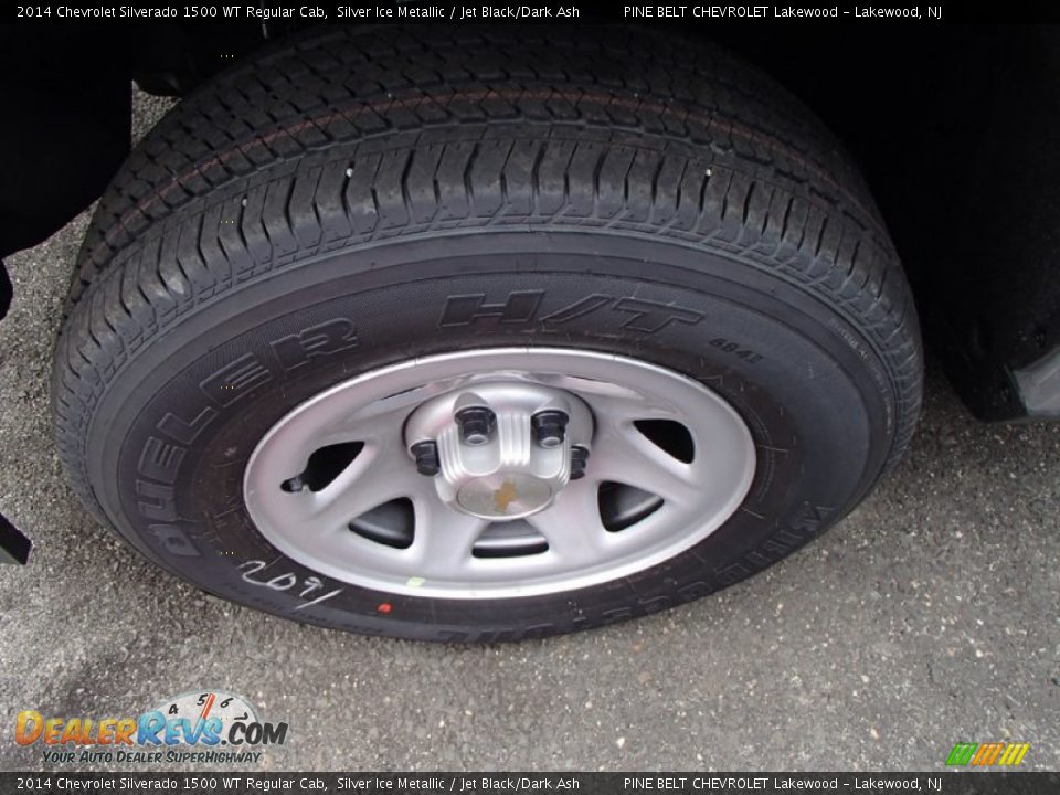 2014 Chevrolet Silverado 1500 WT Regular Cab Silver Ice Metallic / Jet Black/Dark Ash Photo #9