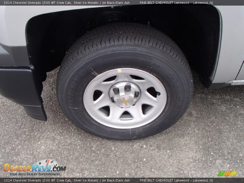 2014 Chevrolet Silverado 1500 WT Crew Cab Silver Ice Metallic / Jet Black/Dark Ash Photo #11