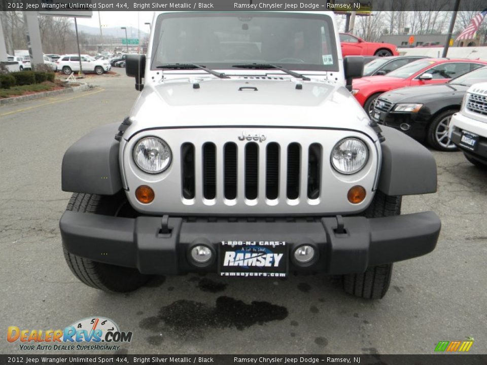 2012 Jeep Wrangler Unlimited Sport 4x4 Bright Silver Metallic / Black Photo #1