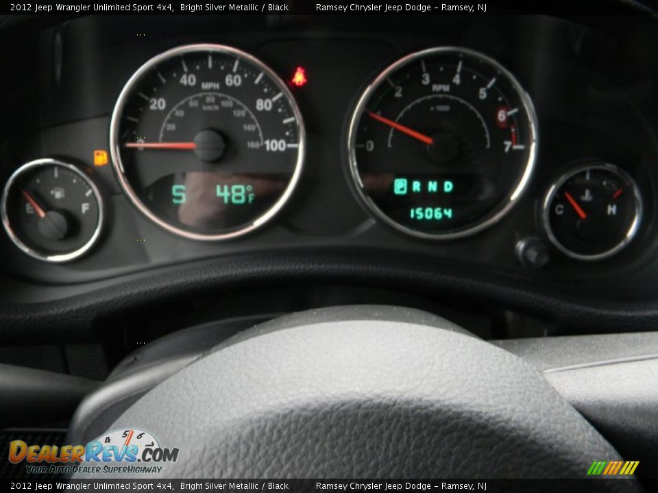 2012 Jeep Wrangler Unlimited Sport 4x4 Bright Silver Metallic / Black Photo #14