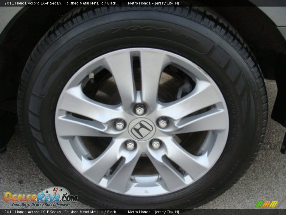 2011 Honda Accord LX-P Sedan Polished Metal Metallic / Black Photo #15