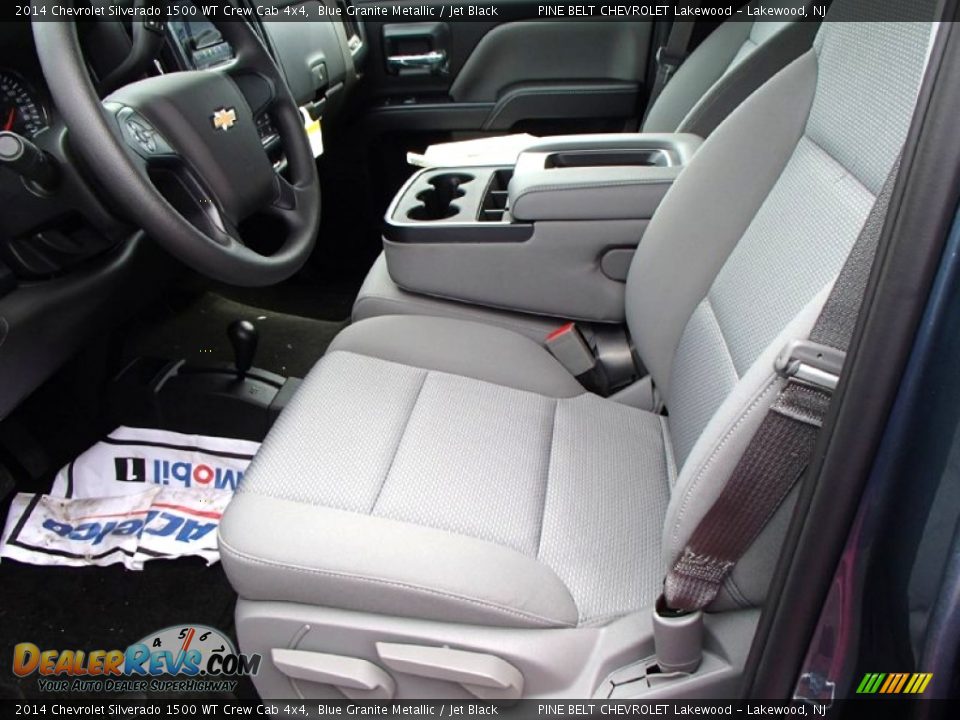 2014 Chevrolet Silverado 1500 WT Crew Cab 4x4 Blue Granite Metallic / Jet Black Photo #3