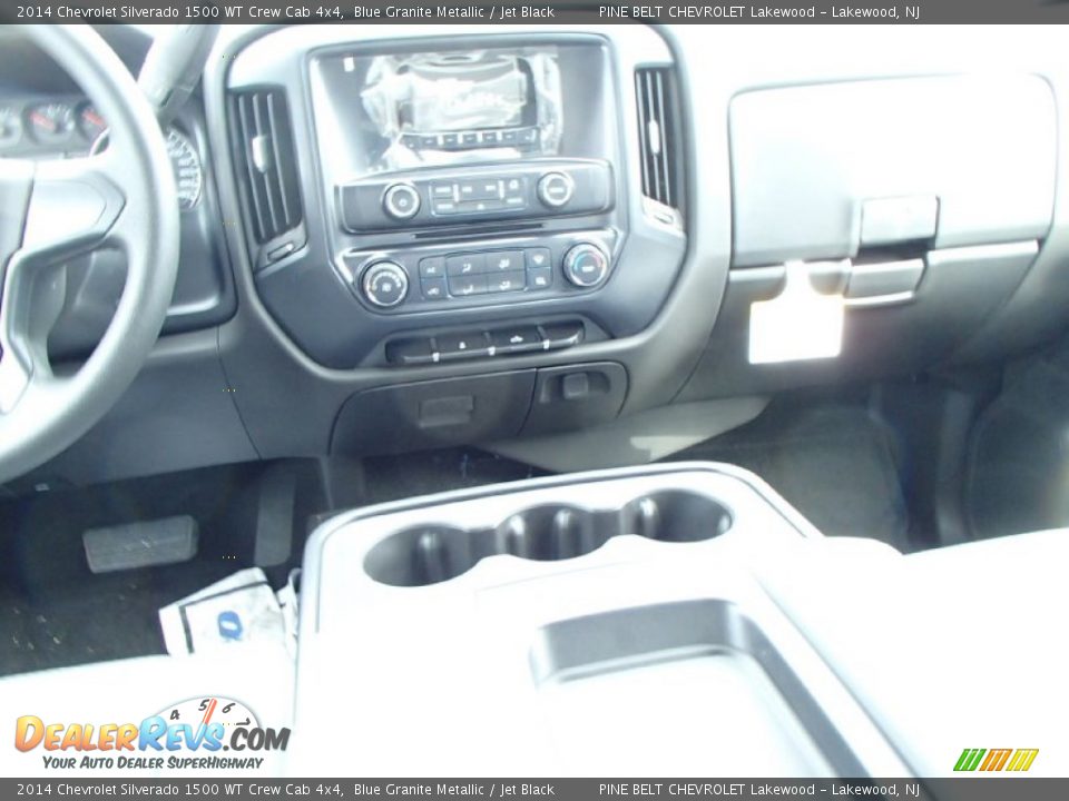 2014 Chevrolet Silverado 1500 WT Crew Cab 4x4 Blue Granite Metallic / Jet Black Photo #5