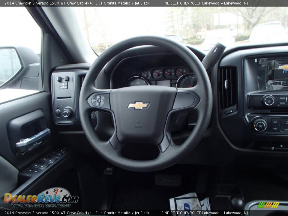 2014 Chevrolet Silverado 1500 WT Crew Cab 4x4 Blue Granite Metallic / Jet Black Photo #6