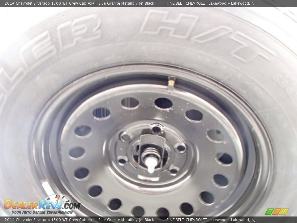 2014 Chevrolet Silverado 1500 WT Crew Cab 4x4 Blue Granite Metallic / Jet Black Photo #8