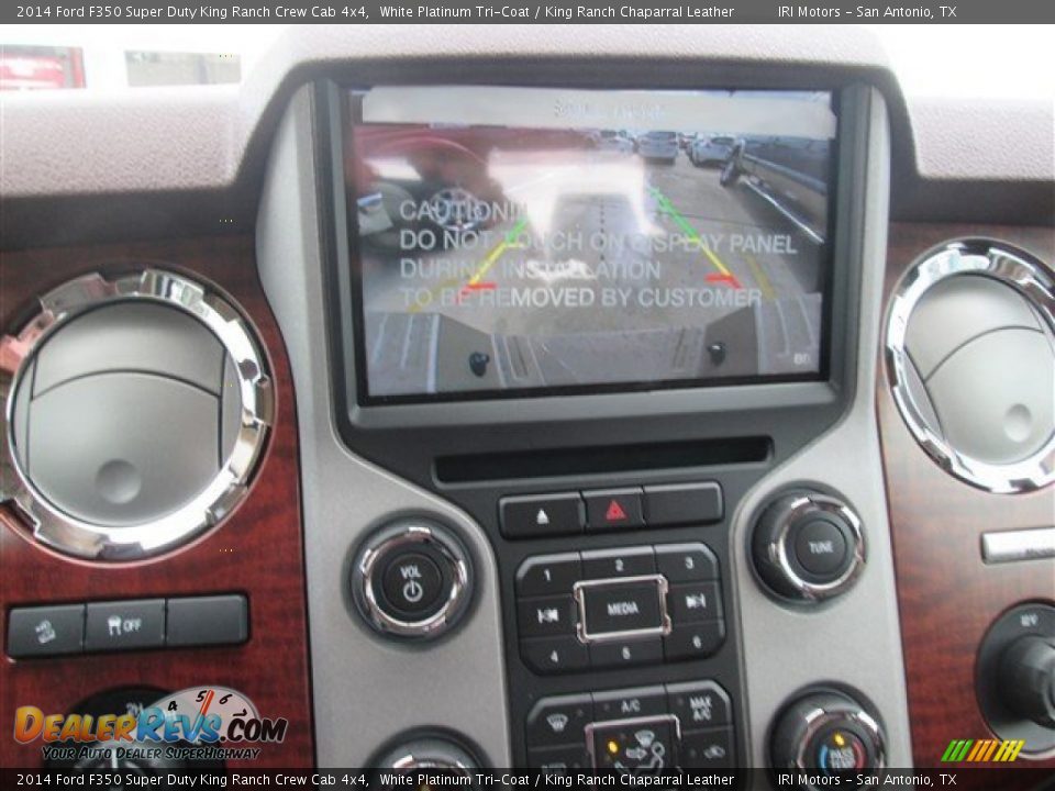 2014 Ford F350 Super Duty King Ranch Crew Cab 4x4 White Platinum Tri-Coat / King Ranch Chaparral Leather Photo #10