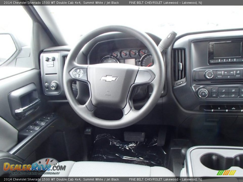 2014 Chevrolet Silverado 1500 WT Double Cab 4x4 Summit White / Jet Black Photo #5