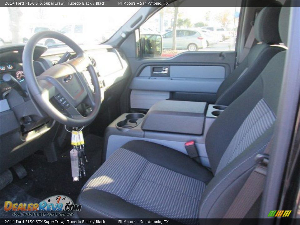 2014 Ford F150 STX SuperCrew Tuxedo Black / Black Photo #6