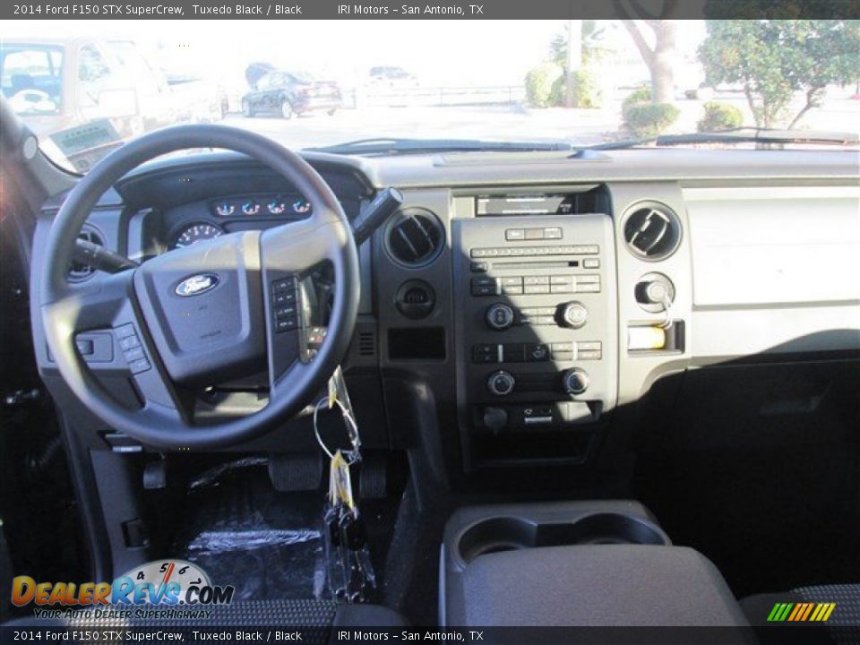 2014 Ford F150 STX SuperCrew Tuxedo Black / Black Photo #8