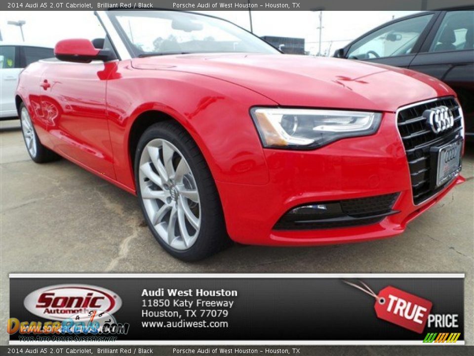 2014 Audi A5 2.0T Cabriolet Brilliant Red / Black Photo #1