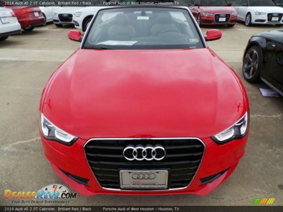 2014 Audi A5 2.0T Cabriolet Brilliant Red / Black Photo #2