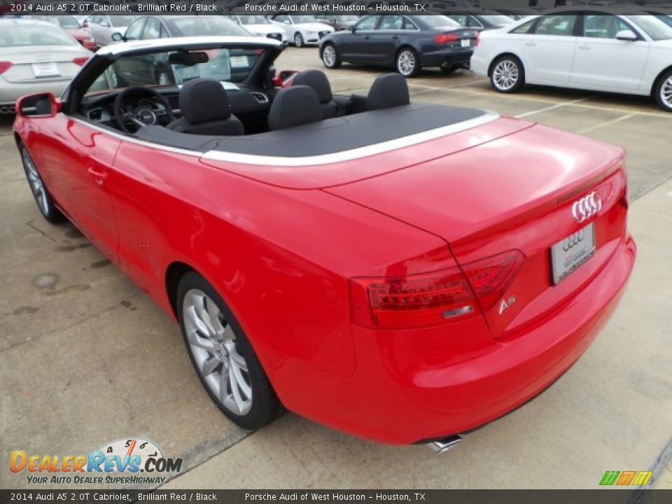 2014 Audi A5 2.0T Cabriolet Brilliant Red / Black Photo #4